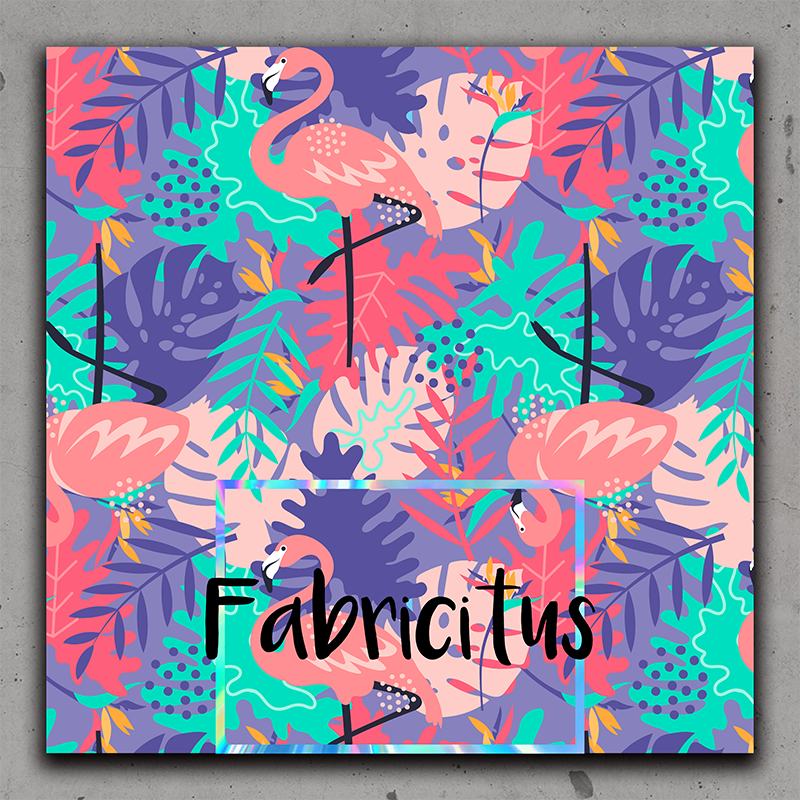 SEAMLESS DESIGN 03 - ABSTRACT FLAMINGO