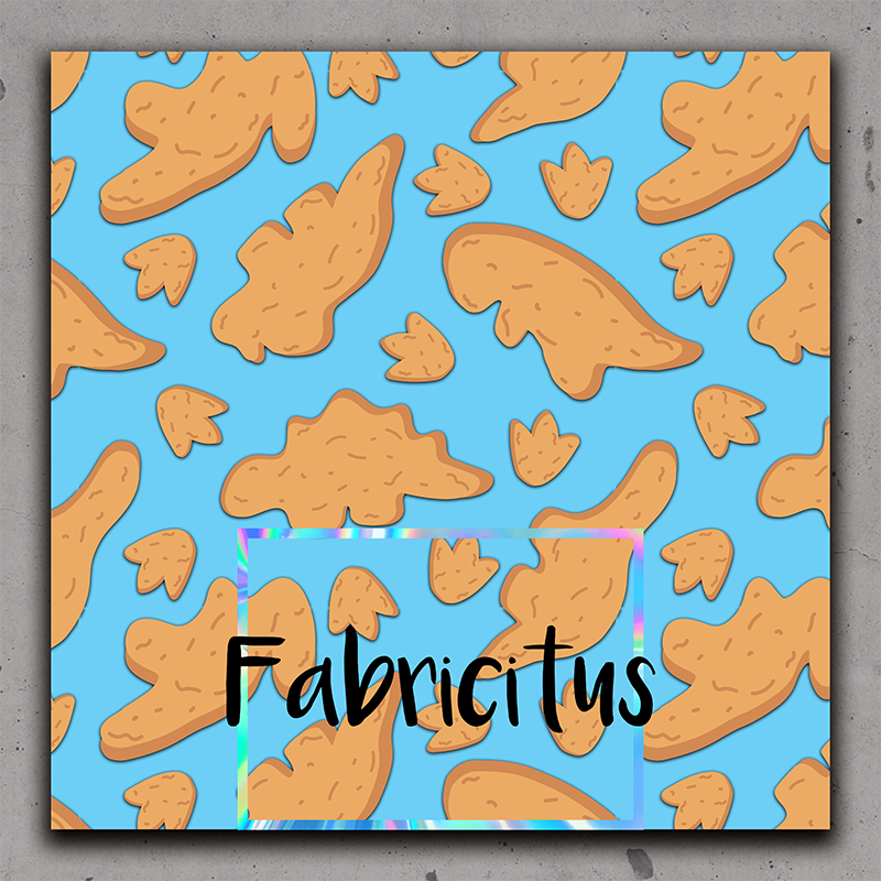 SEAMLESS DESIGN 01 - DINO NUGGETS BLUE