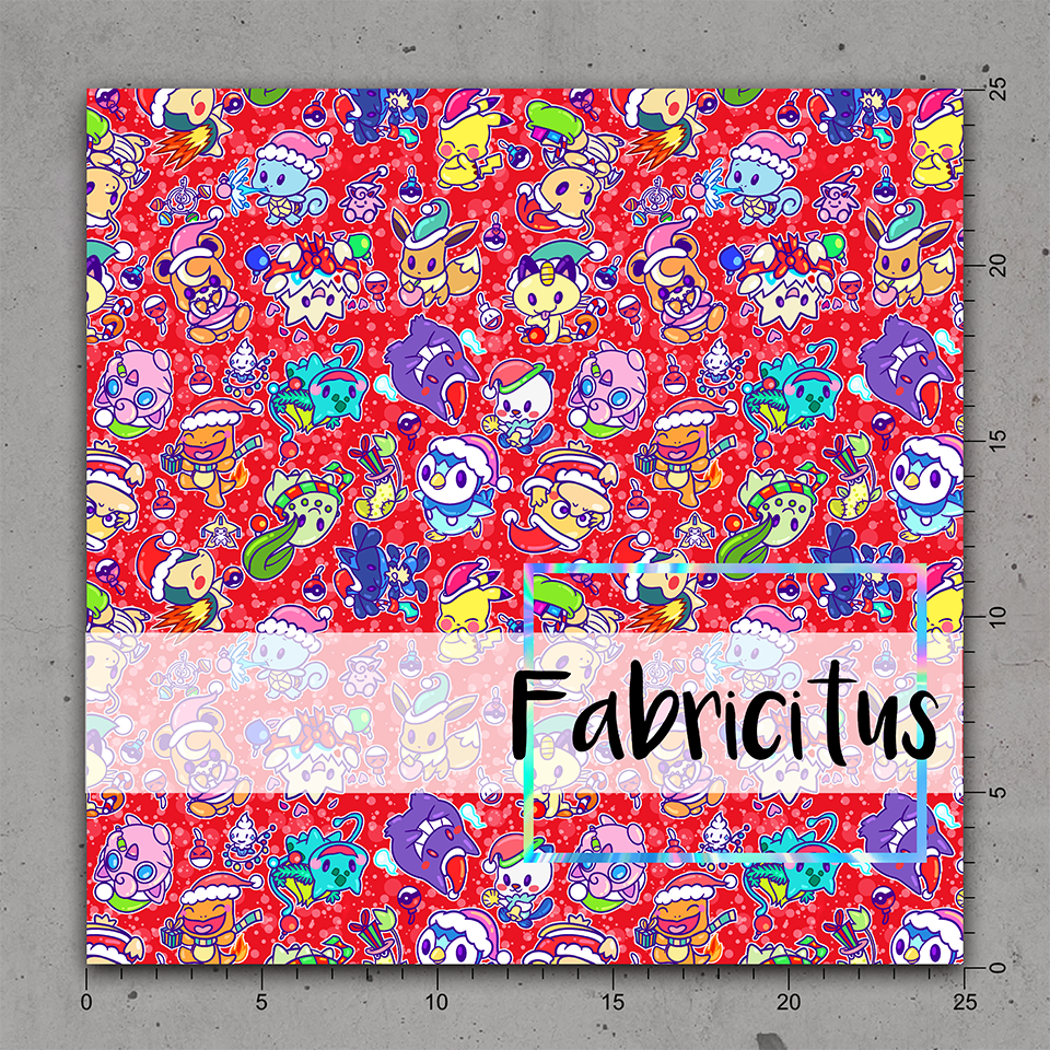 HJFF03 - FESTIVE POKETTO TOSSED RED